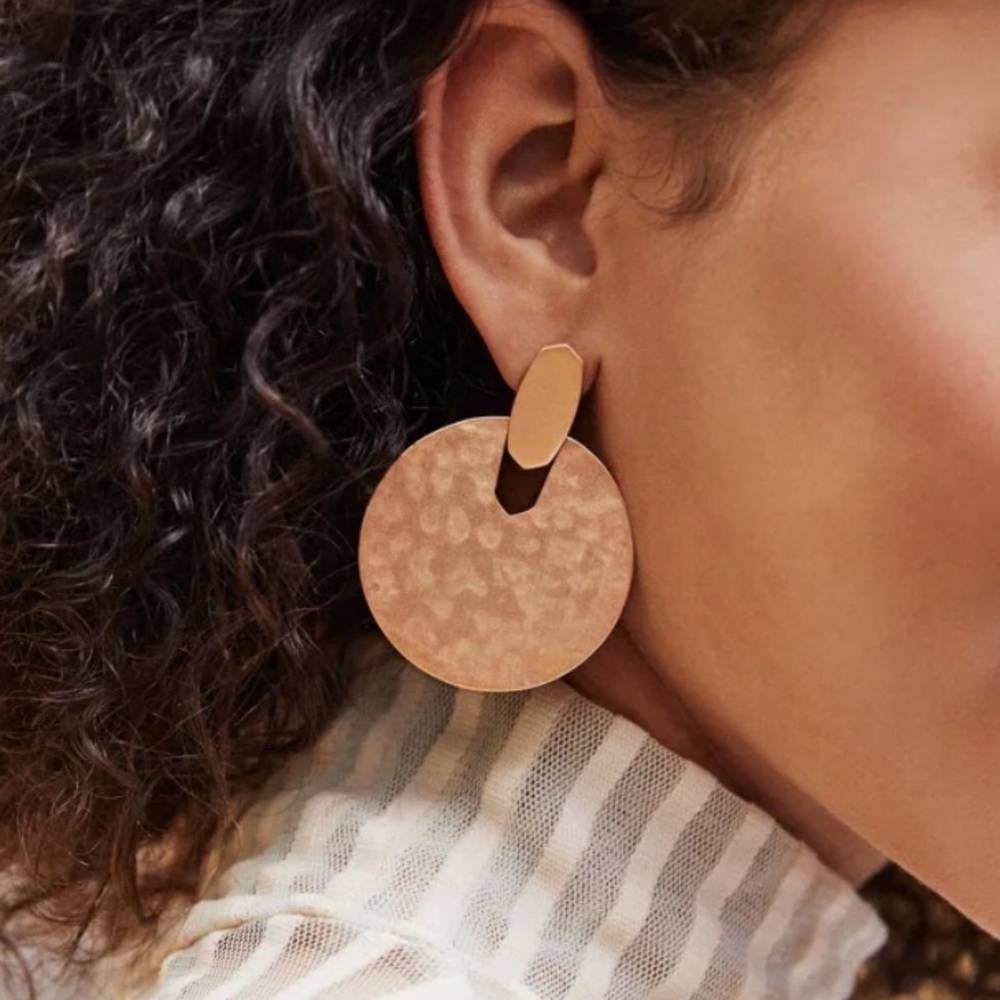 Kendra Scott Didi Statement Earrings Rose Gold